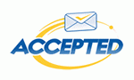 logo with correct colors Accepted.com