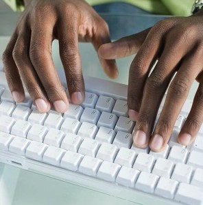 Typing Don't let social media ruin your admissions chances!