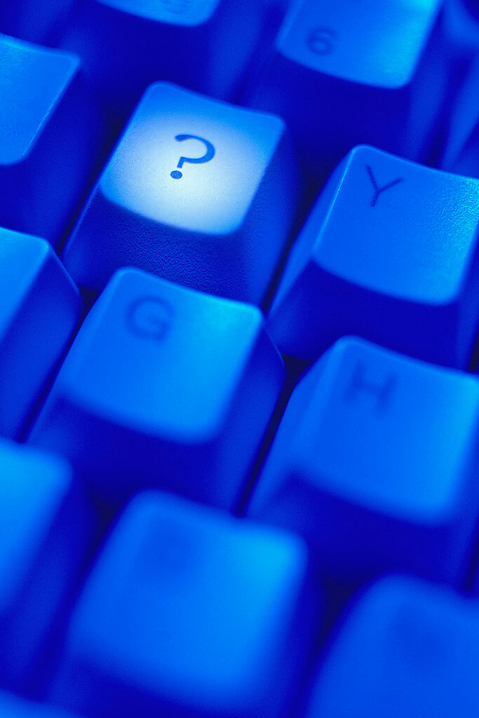 Question Mark on Keyboard