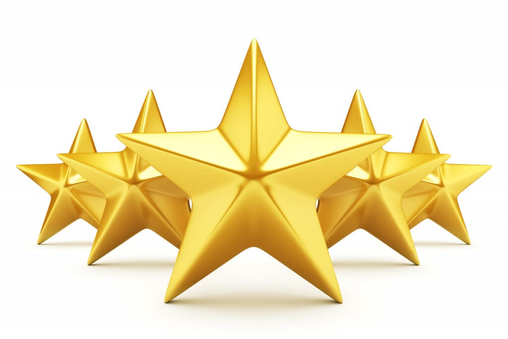 bigstock Five star rating shiny golde 104452397