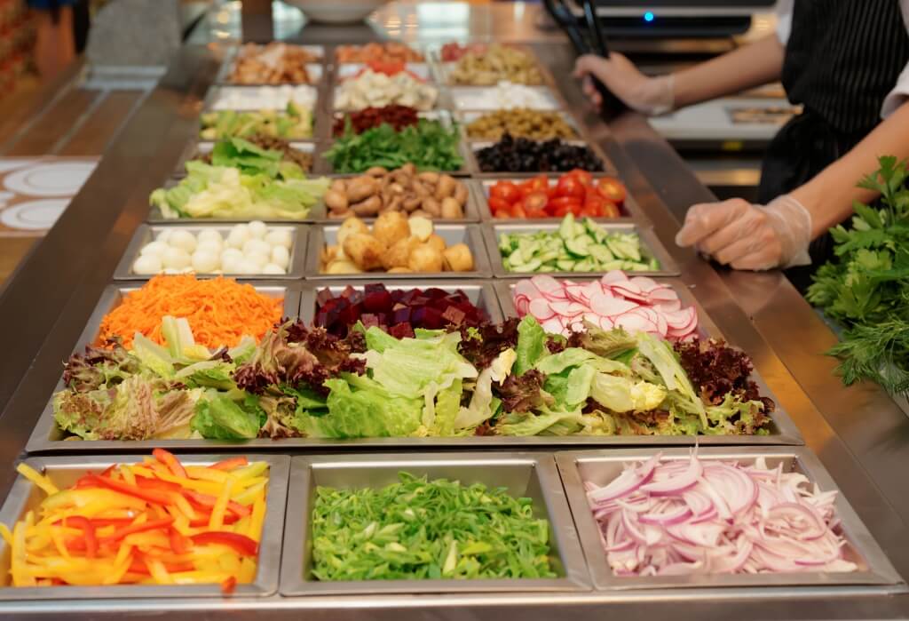 bigstock Salad bar with various fresh v 96596108