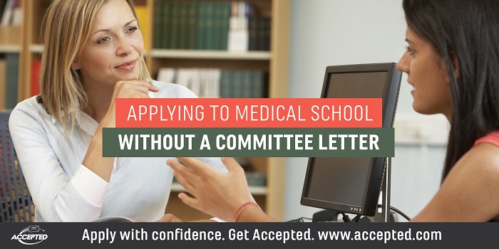 Applying to medical school without a committee letter