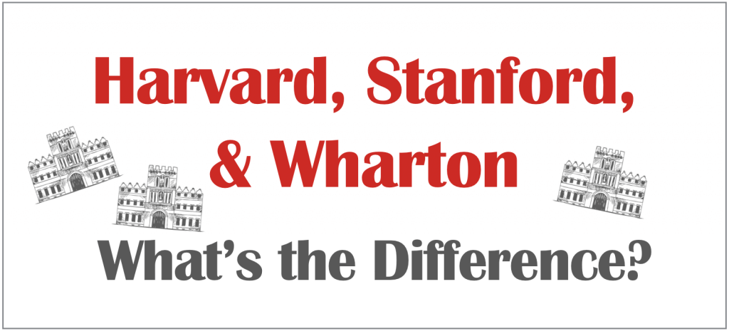 harvard stanford wharton difference