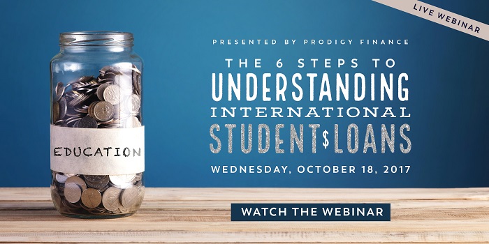 If you missed the webinar "The Six Steps to Understanding International Student Loans" you can watch it now for free! 
