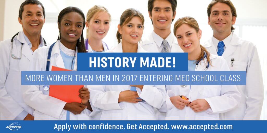 History Made: More Women Than Men in 2017 Entering Med School Class