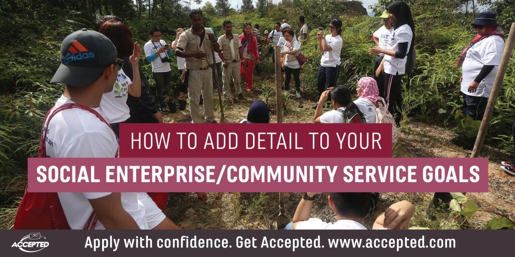 How to add detail to your social enterprise community service goals