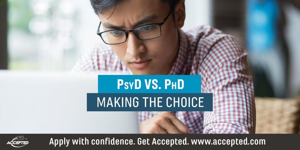 PsyD vs. PhD making the choice