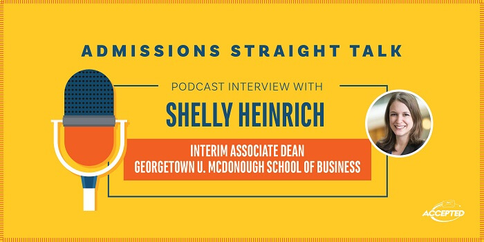 Interview with Georgetown McDonough Interim Dean of Admissions. Listen to the podcast!