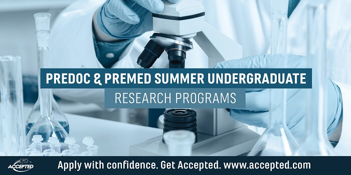 Predoc Premed Summer Undergraduate Research Programs
