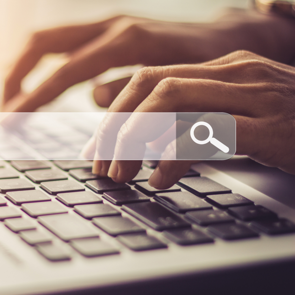 Student searching online for scholarship opportunities