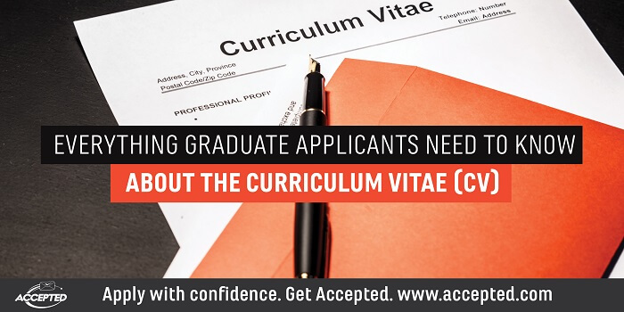 Everything Grad School Applicants Need to Know About the CV