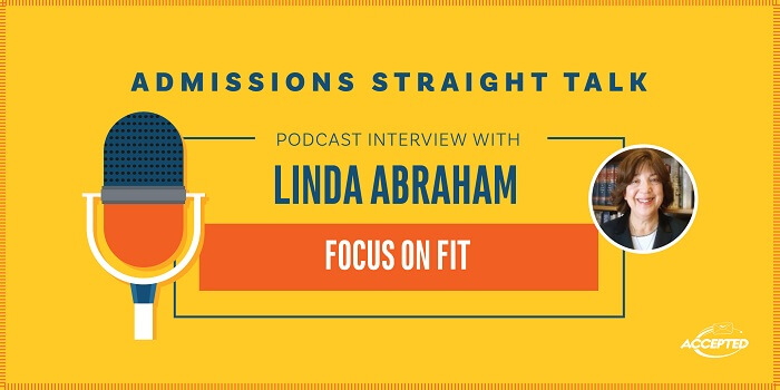 Podcast interview with Linda Abraham Focus on Fit Encore