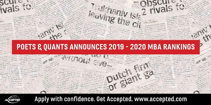 Poets and Quants Announces 2019-20 MBA Rankings