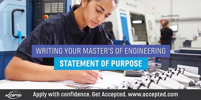 Writing Your Master's in Engineering Statement of Purpose