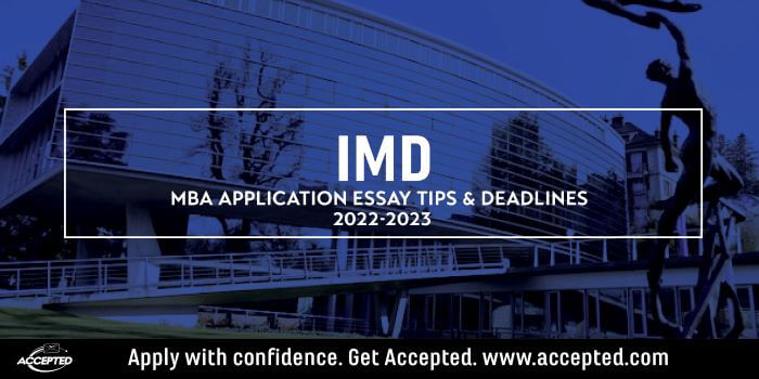 IMD MBA 2022 2023