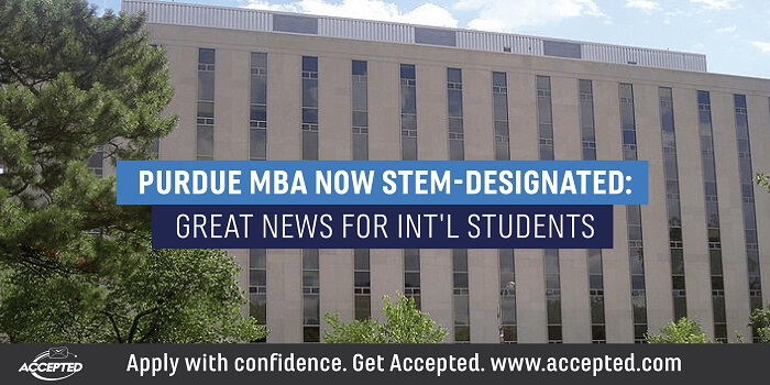 Purdue MBA now STEM designated