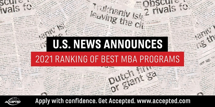 US News Announces 2021 Ranking of Best MBA Programs