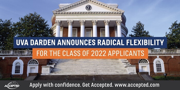 UVA Darden announces radical flexibility for the Class of 2022 applicants