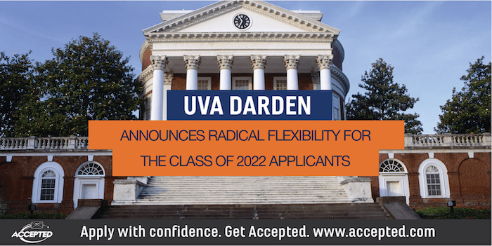 UVA Darden Announces Radical Flexibility for the Class of 2022 Applicants