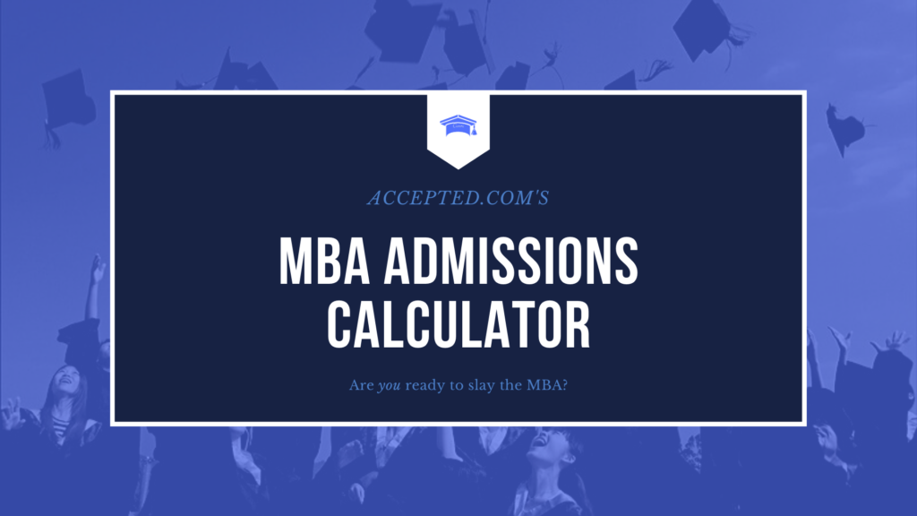 mba calculator welcome page
