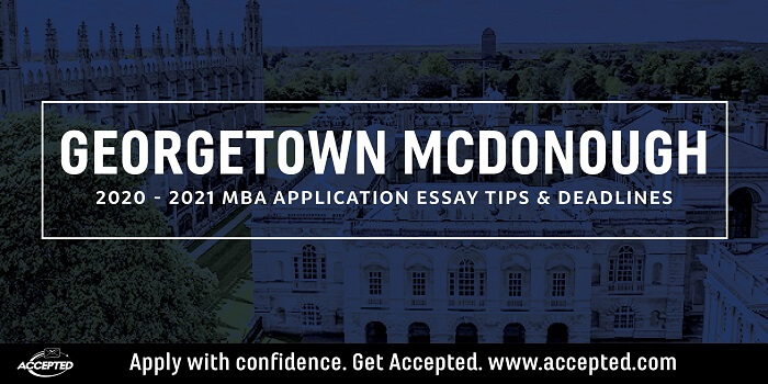 Georgetown MBA Essays for | Stacy Blackman Consulting - MBA Admissions Consulting