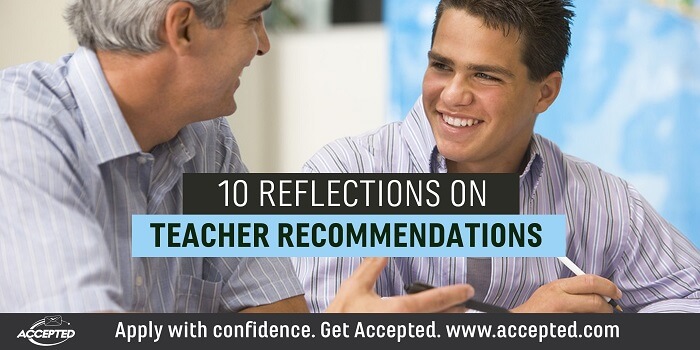 10 reflections on teacher recommendations