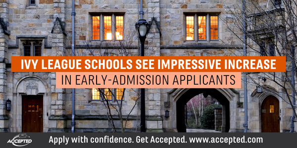 Ivy league schools see impressive increase in early admissions applicants
