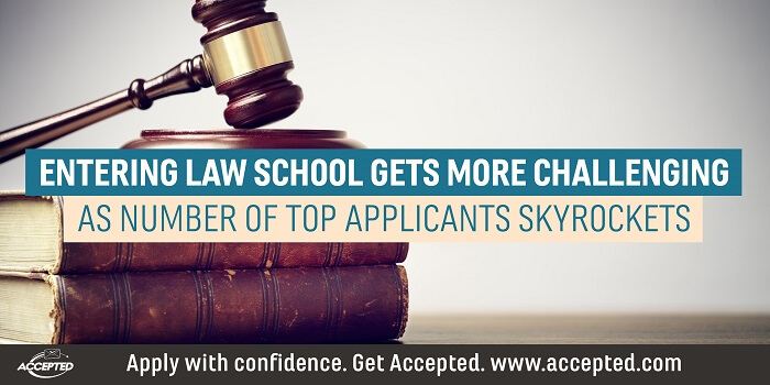 Entering law school gets more challenging as number of top applicants skyrockets