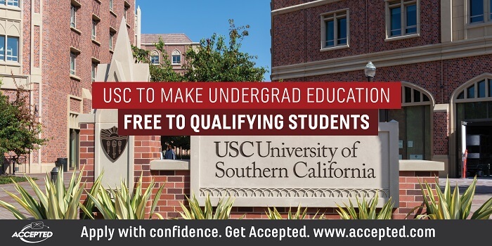 USC to make undergrad education free to qualifying students
