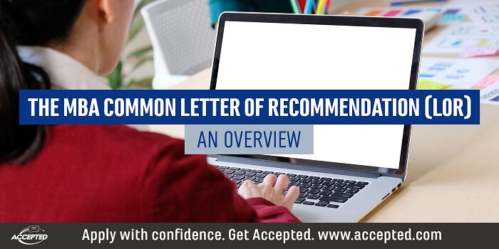 The MBA Common Letter of Recommendation