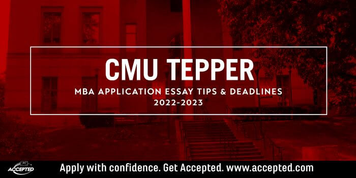 CMU Tepper App Tips 2022 2023