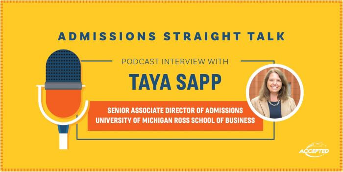 Taya Sapp admissions straight talk