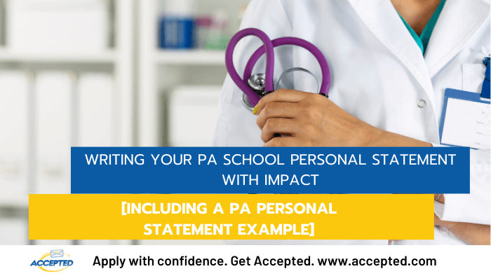 how to write physician assistant personal statement