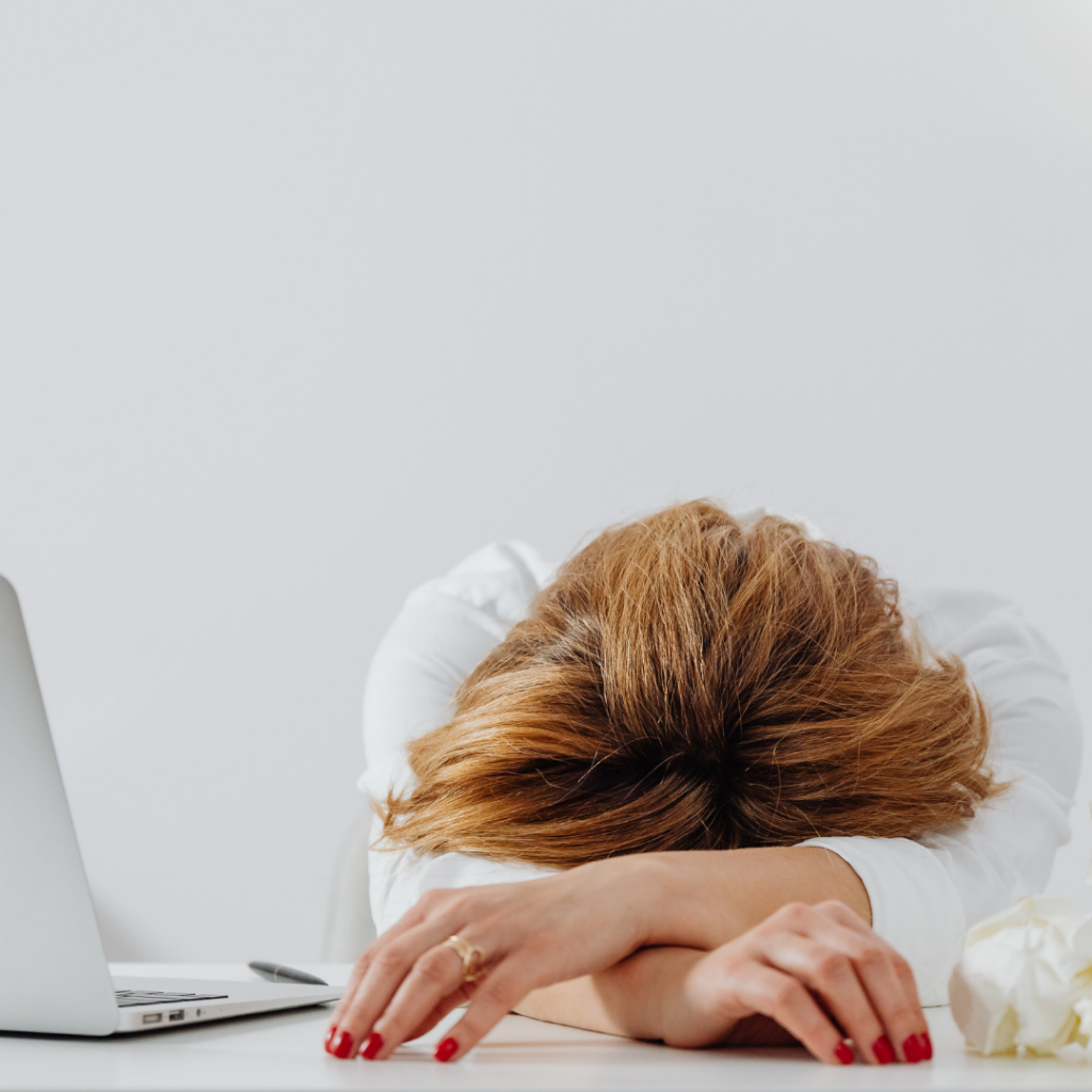 woman stressed about cancelling LSAT scores