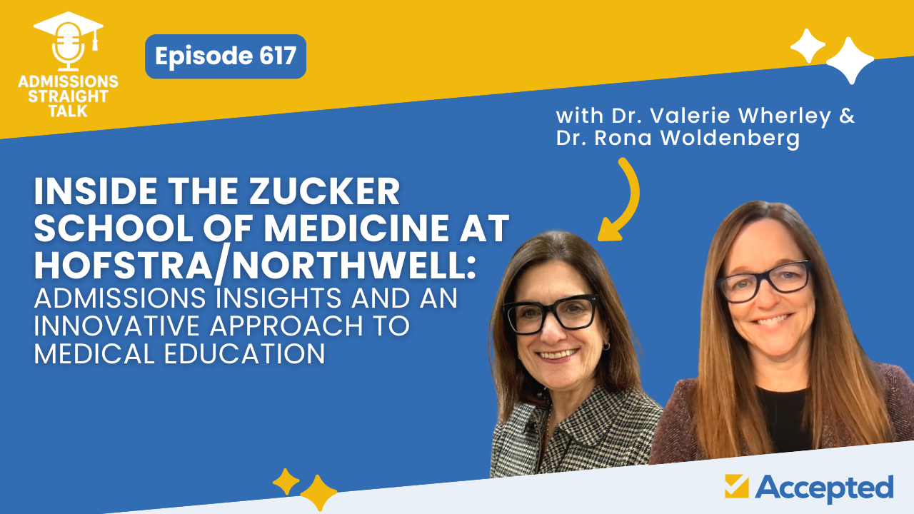 Dr. Valerie Wherley interviews Dr. Rona Woldenberg about Zucker School of Medicine admissions and curriculum